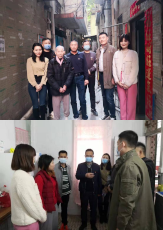 jdb电子娱乐官网生物前往永和新庄社区探望困难群众